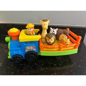 Fisher Price Little People Zoo Train Safari Choo Choo Truck Animal Sounds